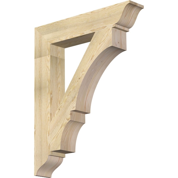 Ekena Millwork Balboa Traditional Rough Sawn Bracket, Douglas Fir, 6"W x 34"D x 42"H BKT06X34X42BOA01RDF - main